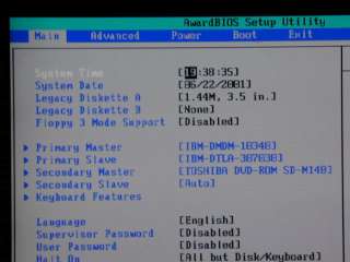 BIOS Setup Utility/Microdrive is  selected as MASTER